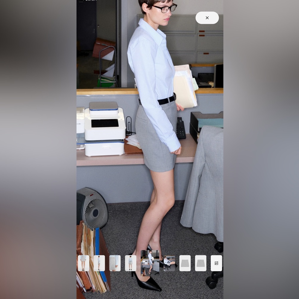 Aritzia Chisel Mini Skirt